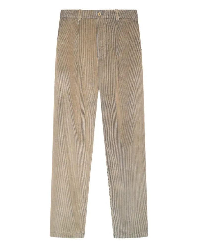 The Elder Statesman Cordhose mit Falten - Silber Silber