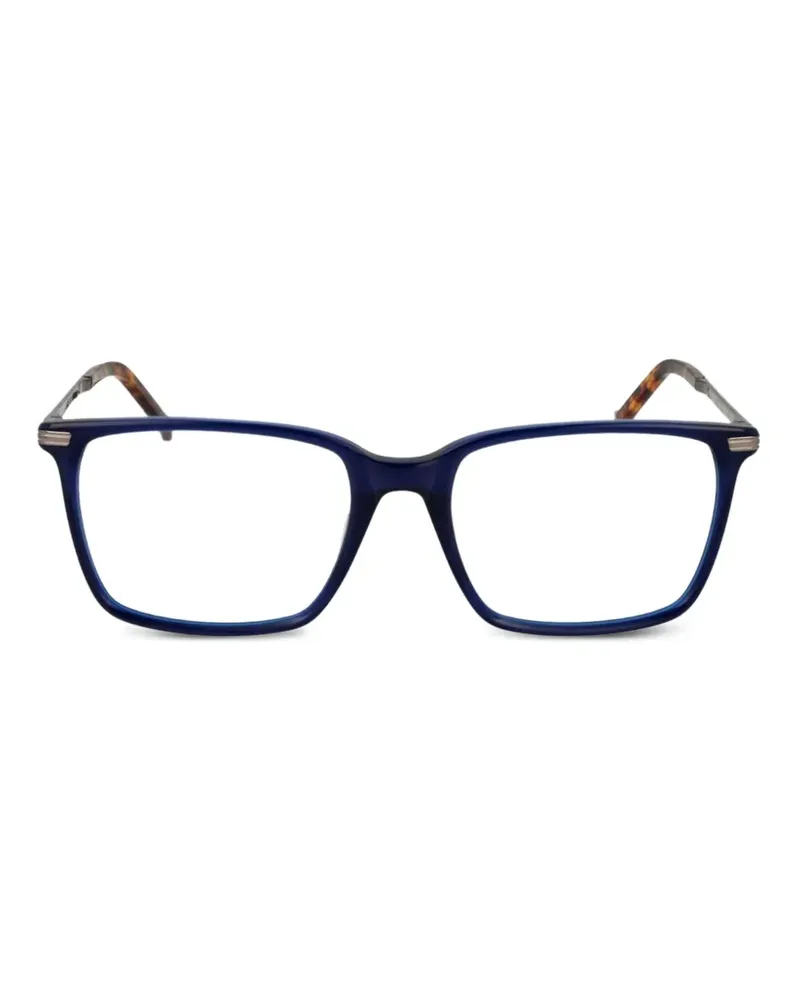 Hackett Eckige Brille in Schildpattoptik - Blau Blau