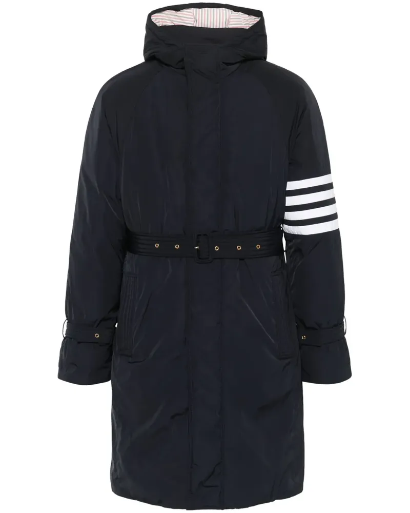 Thom Browne Daunenparka mit Gürtel - Blau Blau