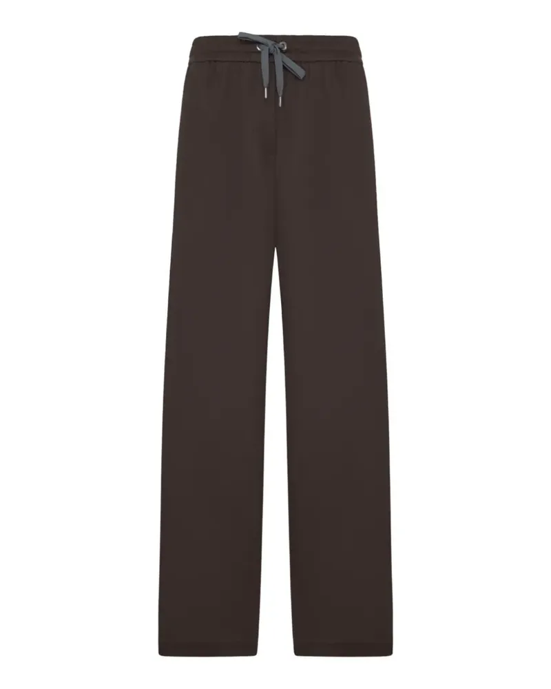 Brunello Cucinelli drawstring wide-leg track pants - Braun Braun