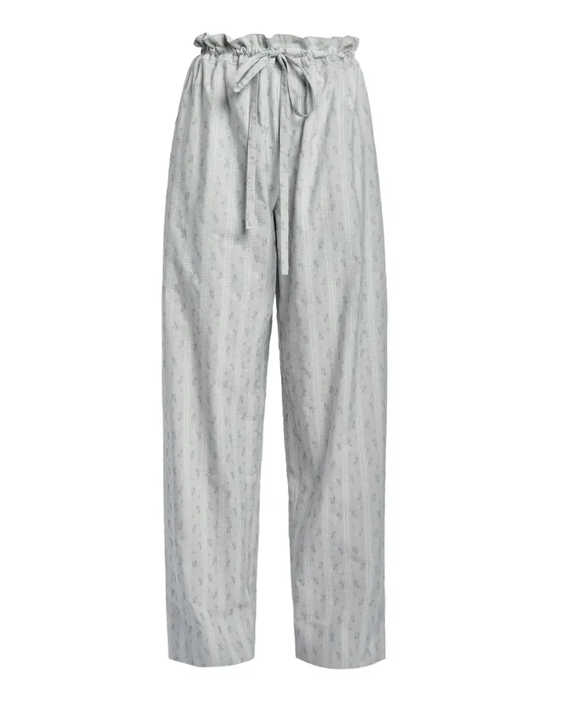 Erdem Hose mit Blumen-Print - Grau Grau