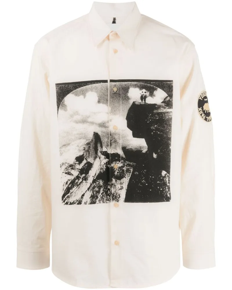 OAMC Hemd mit grafischem Print - Nude Nude