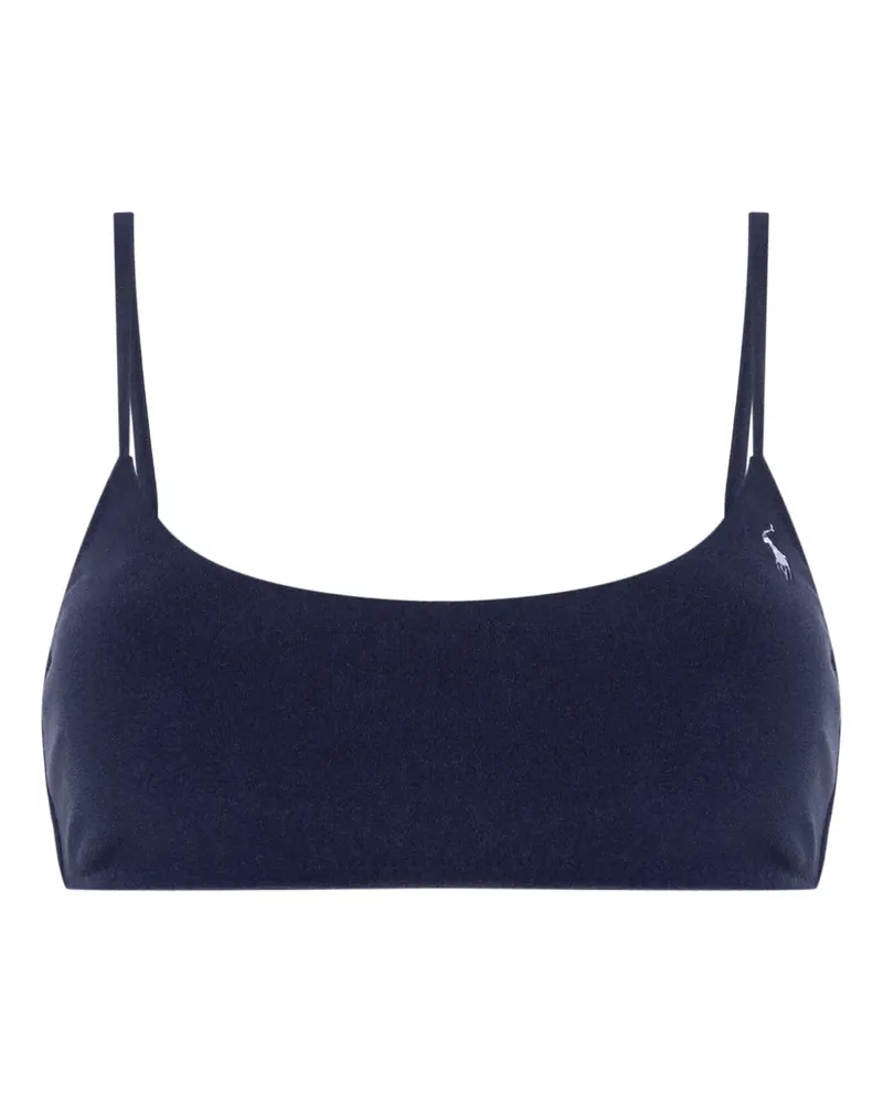 Ralph Lauren Kennedy Bikinioberteil aus Frottee - Blau Blau