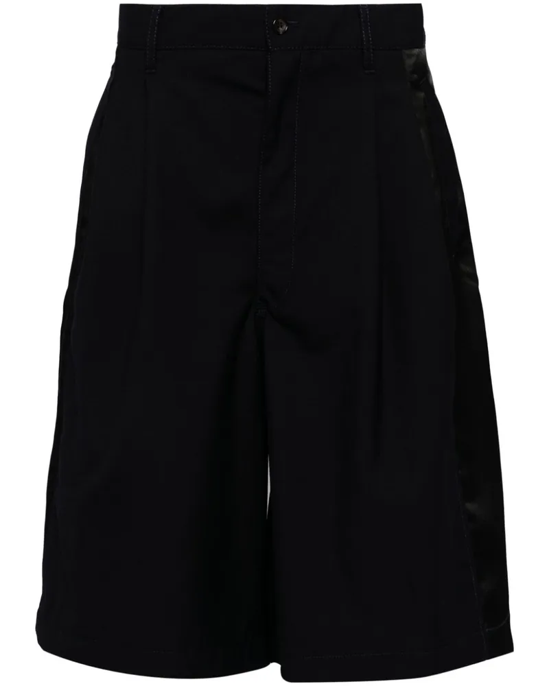 Comme des Garçons Shorts mit Faltendetail - Blau Blau