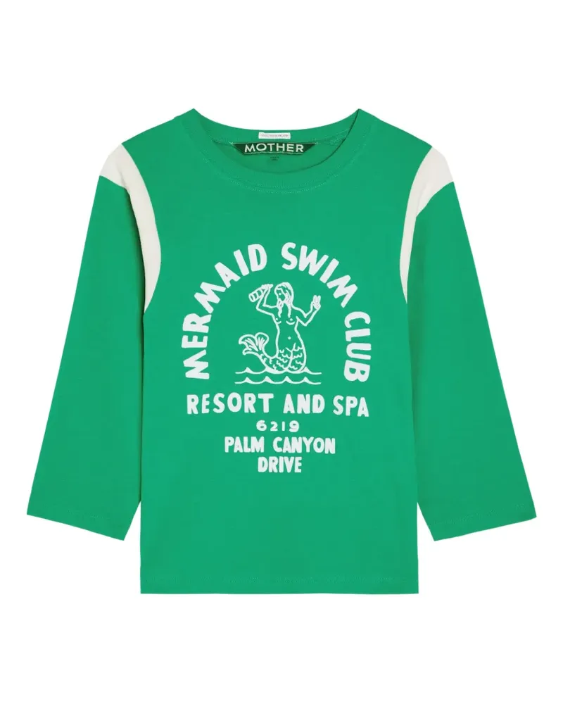Mother graphic-print long-sleeve T-shirt - Grün Grün