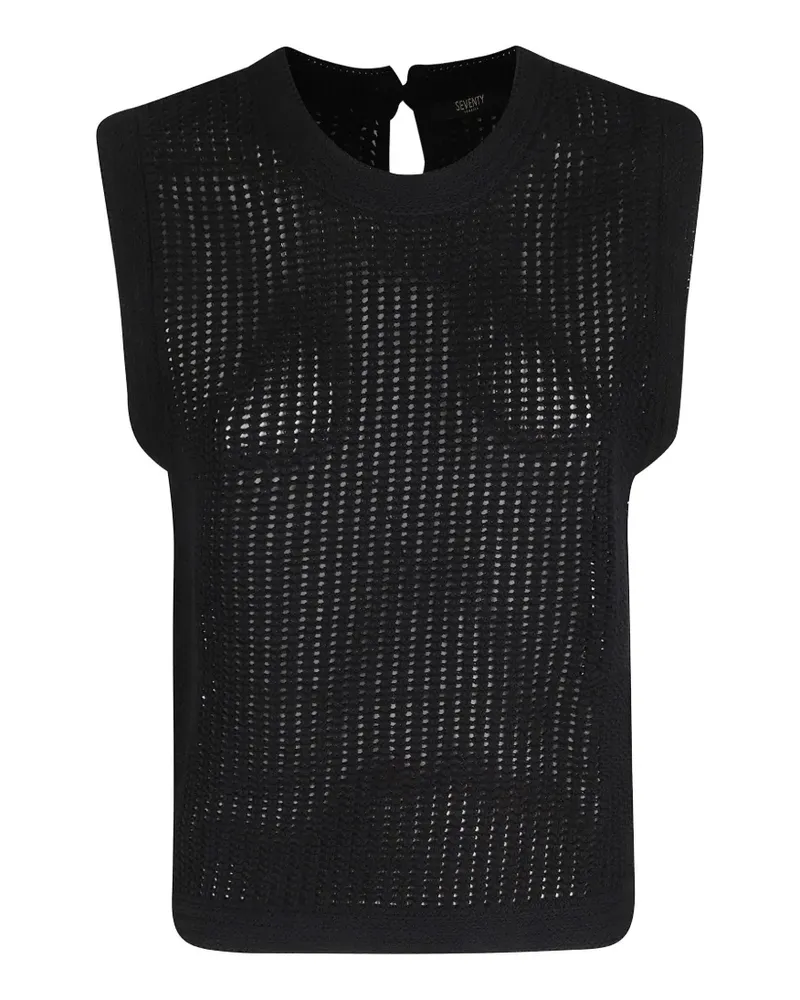 Seventy open-knit sweater - Schwarz Schwarz