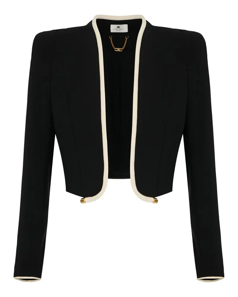 Elisabetta Franchi Jacke mit Paspelierung - Schwarz Schwarz