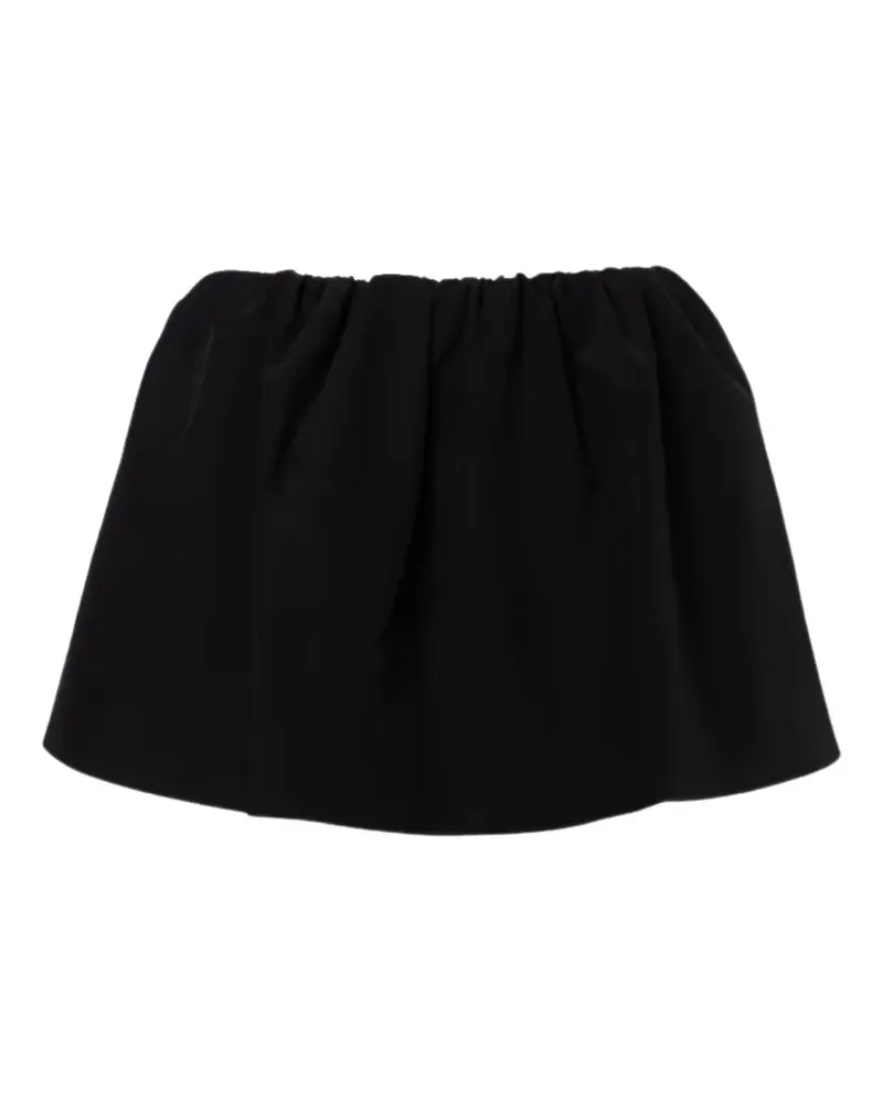 WARDROBE.NYC gathered mini skirt - Schwarz Schwarz