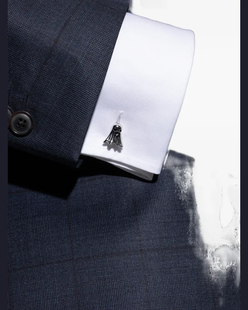 Paul Smith ghost-motif cufflinks - Silber Silber
