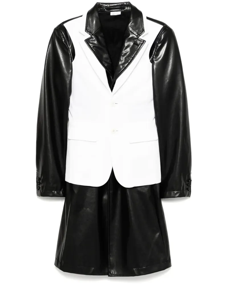 Comme des Garçons Mantel im Layering-Look - Schwarz Schwarz