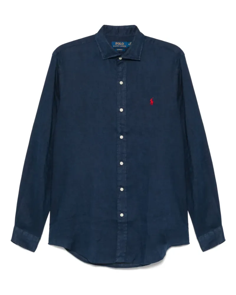 Ralph Lauren Hemd aus Leinen - Blau Blau
