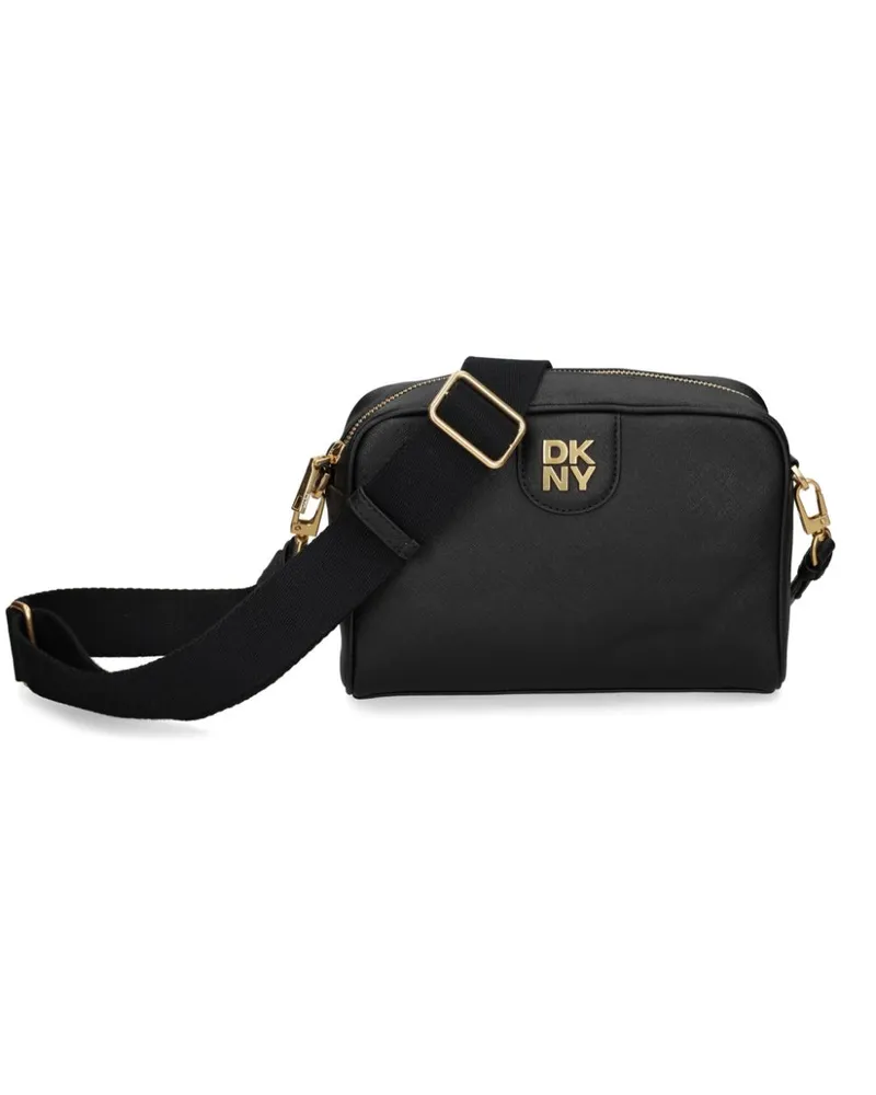 DKNY Umhängetasche mit Logo-Schild - Schwarz Schwarz