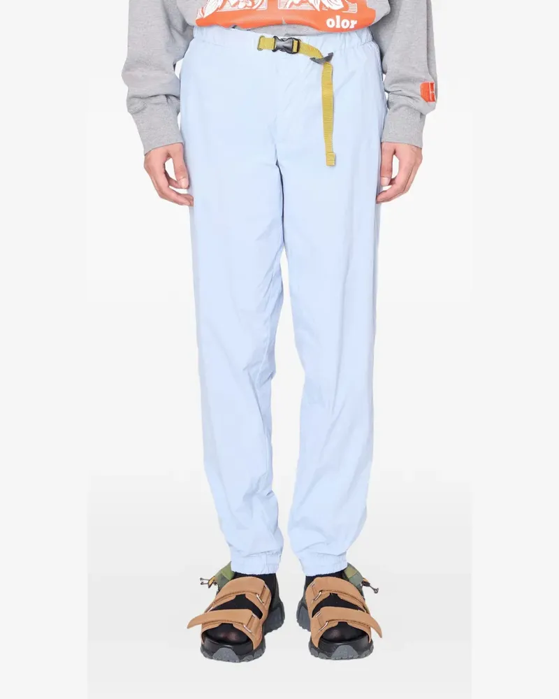 kolor belted trousers - Blau Blau
