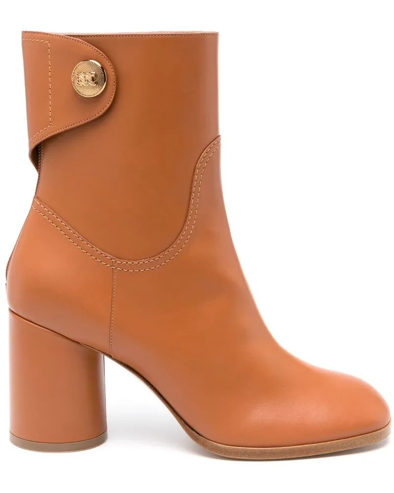 Casadei Stiefel aus Leder 80mm - Braun Braun