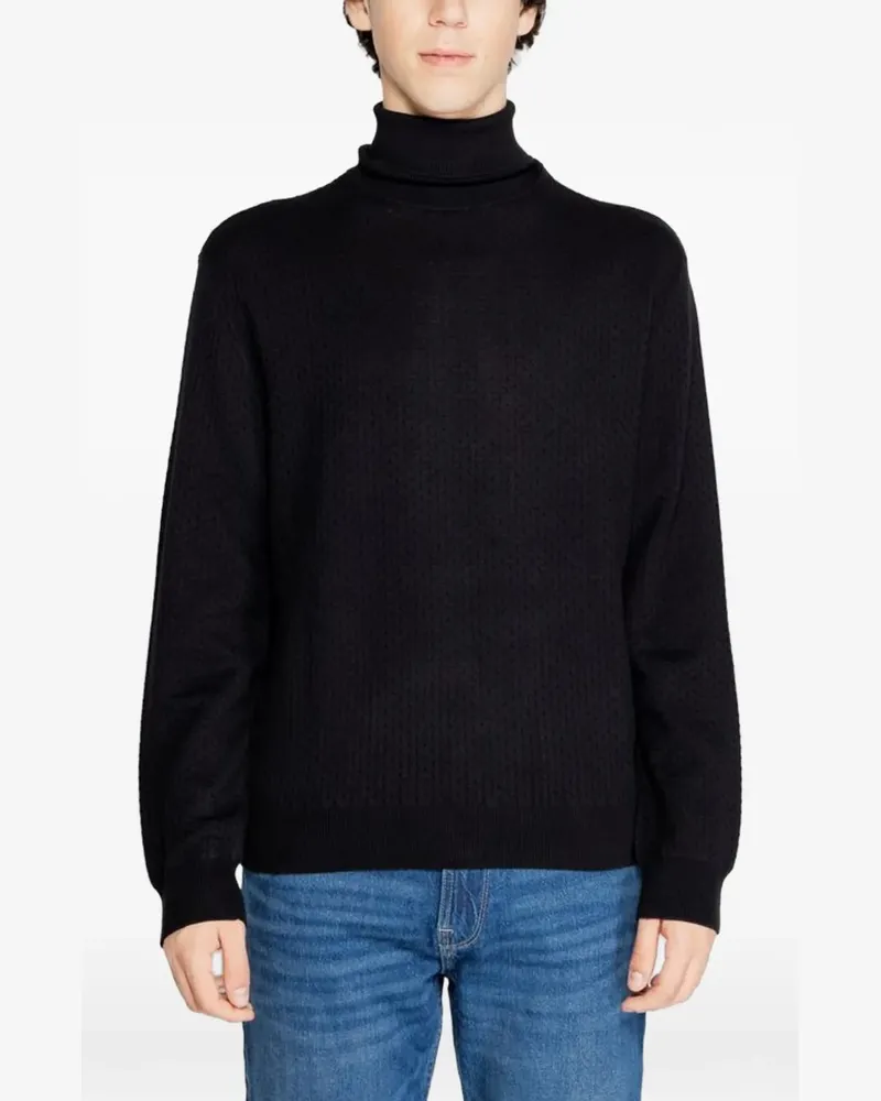 Armani Exchange roll-neck sweater - Schwarz Schwarz