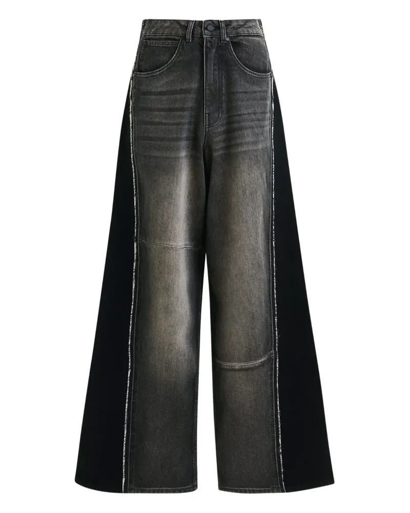 Essentiel Industrious2 Jeans mit Einsätzen - Schwarz Schwarz