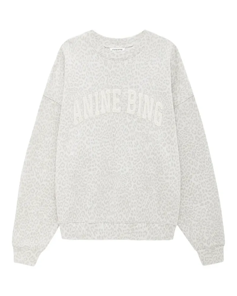 Anine Bing Miles leopard-pattern sweatshirt - Nude Nude