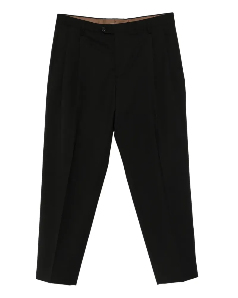 Briglia 1949 Arnos Hose mit Faltendetail - Schwarz Schwarz