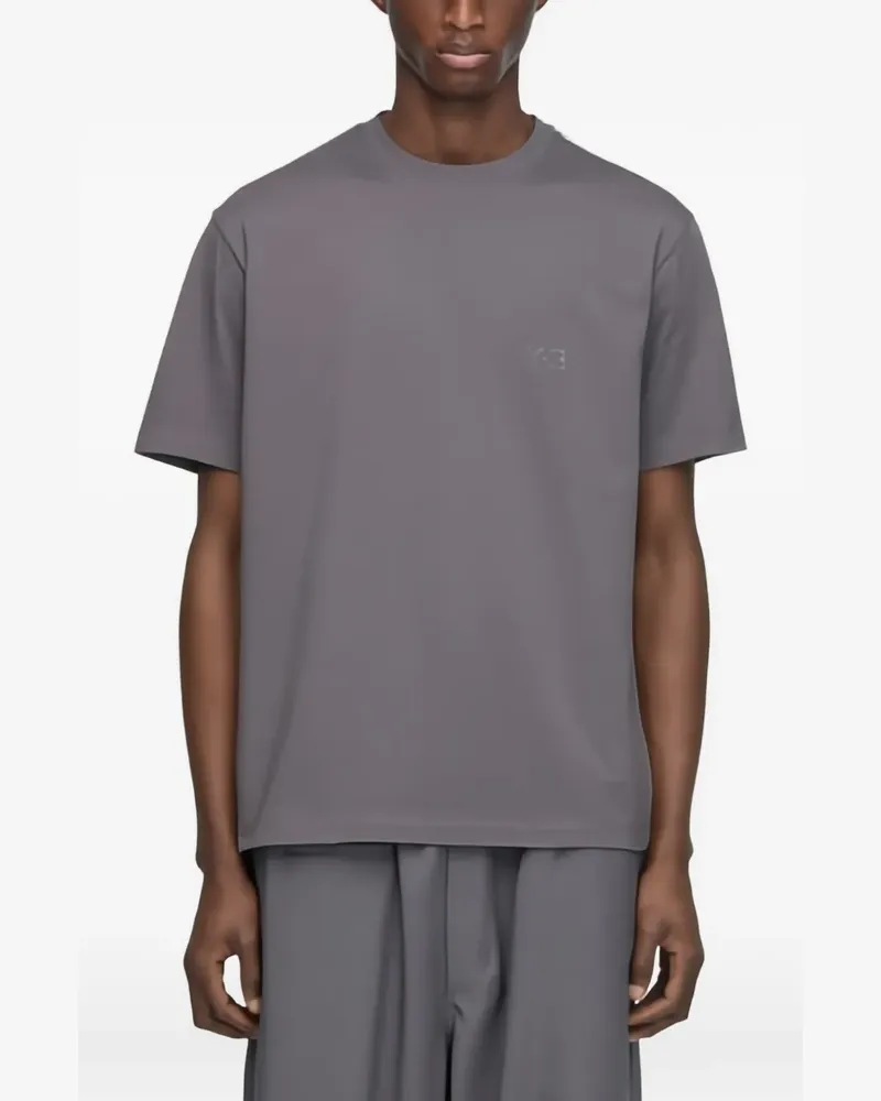 Y-3 T-Shirt mit Logo-Print - Grau Grau