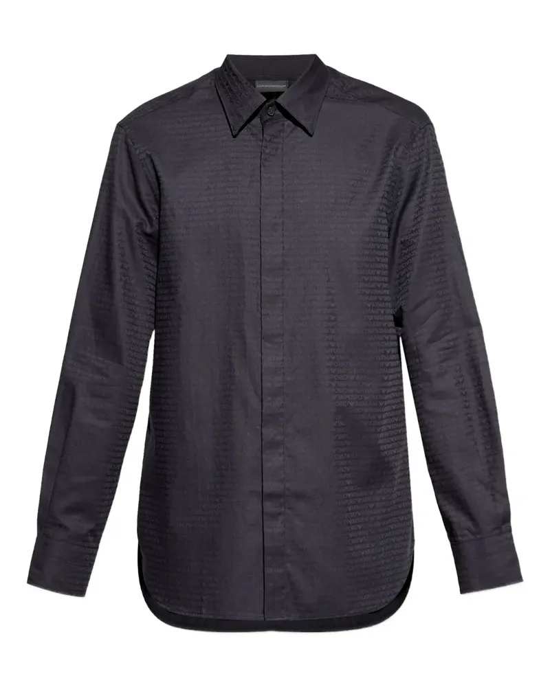 Emporio Armani Klassisches Hemd - Blau Blau