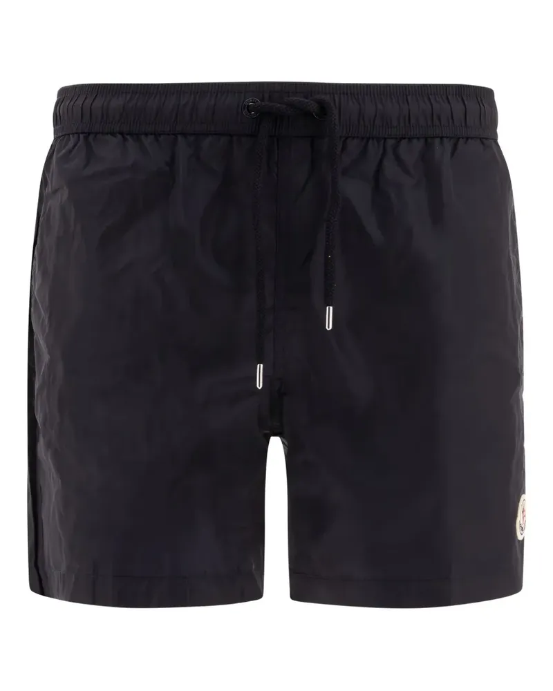 Moncler Badeshorts mit Logo-Patch - Blau Blau