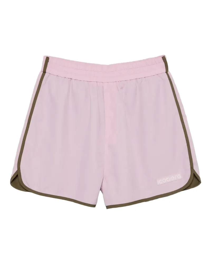 Iceberg Shorts mit Logo-Patch - Rosa Rosa