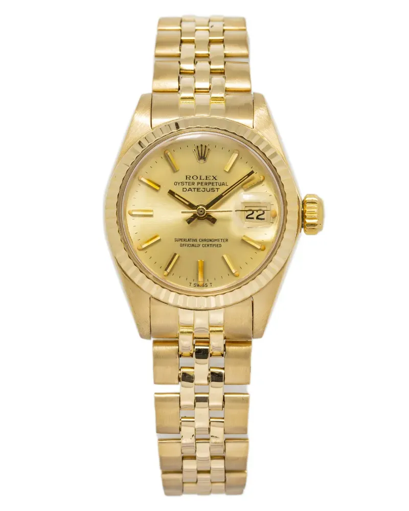 Rolex 18kt Datejust Oyster Perpetual Gelbgoldhalskette 26mm Gold