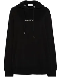 Lanvin Hoodie mit Logo-Stickerei Schwarz