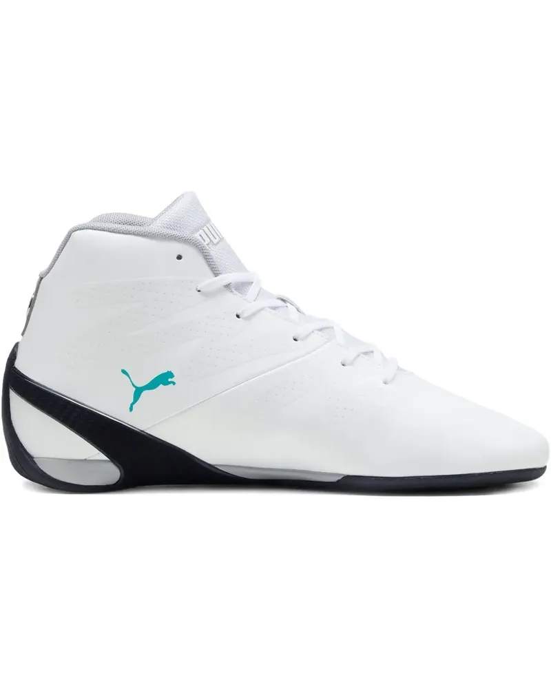 Puma MAPF1 Carbon Cat Mid "White Sheen Green" Sneakers - Weiß Weiß