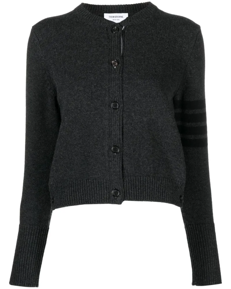 Thom Browne Cardigan mit Streifen - Grau Grau