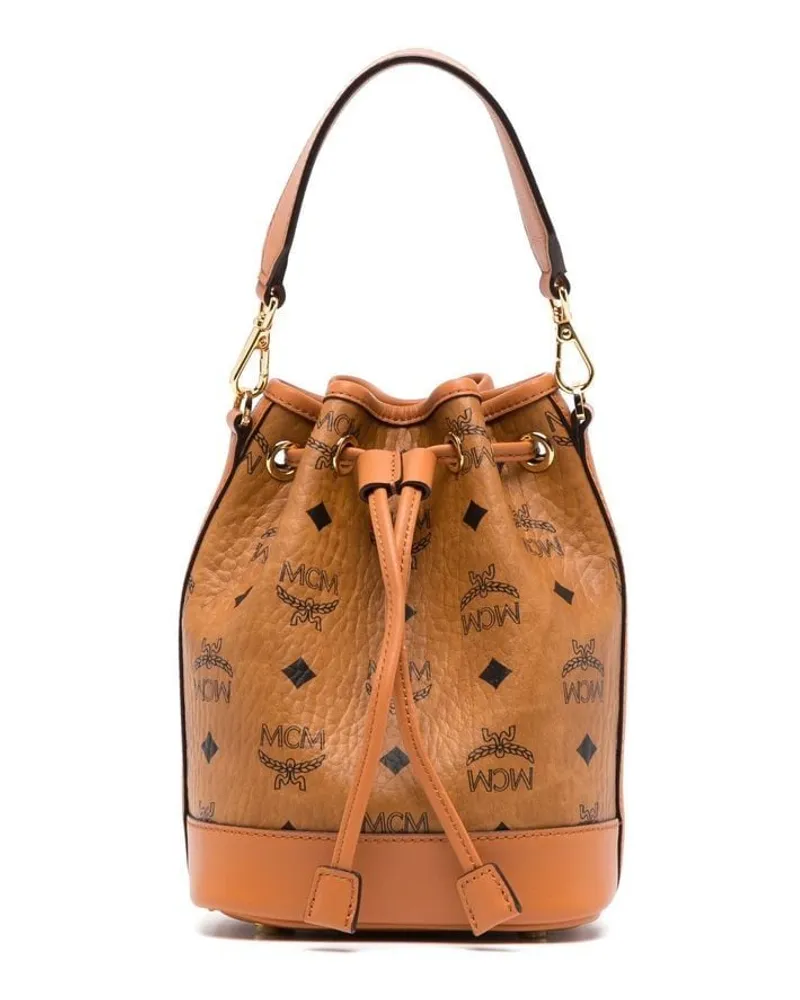 MCM Mini Dessau Beuteltasche - Braun Braun