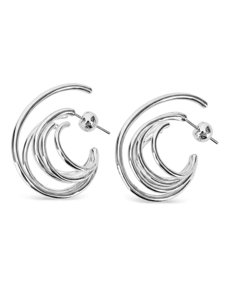 PANCONESI Kleine Orbit Creolen - Silber Silber