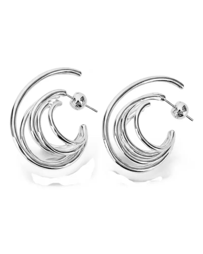 PANCONESI small Orbit multi-hoop earrings - Silber Silber