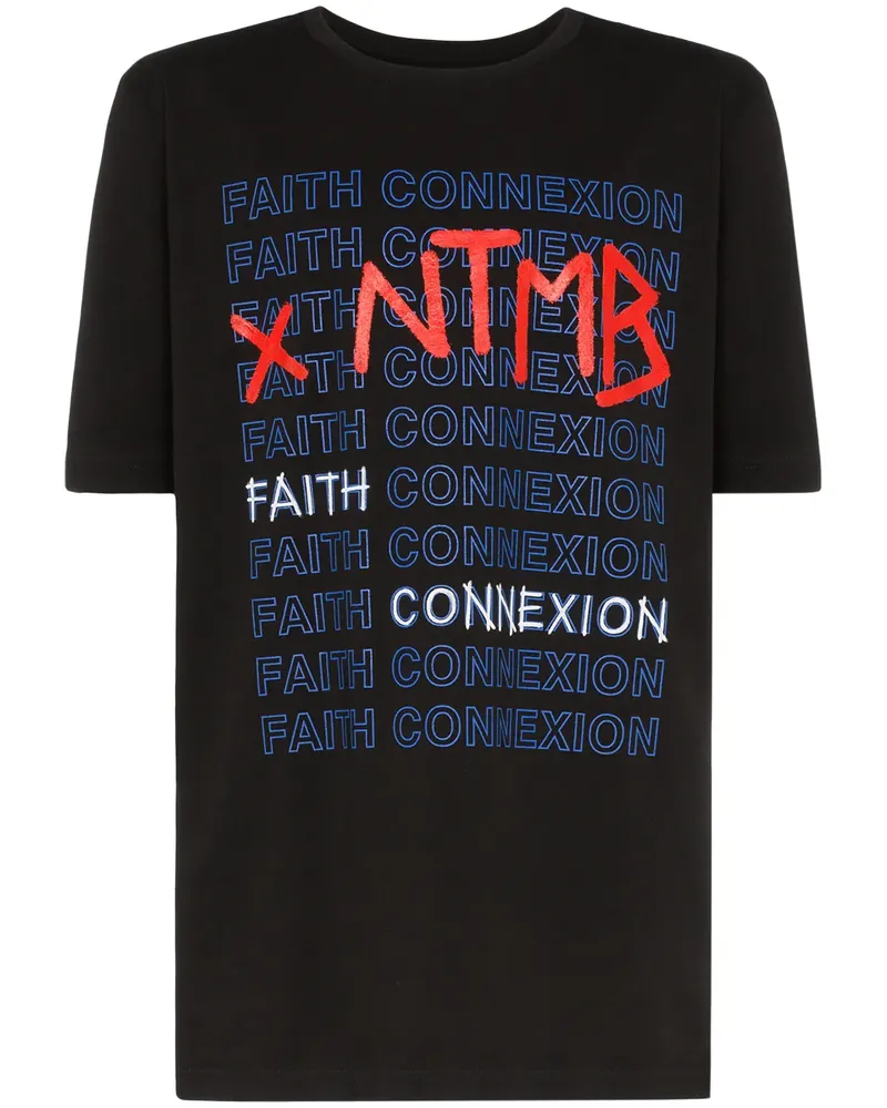 Faith Connexion x NTMB T-Shirt - Schwarz Schwarz