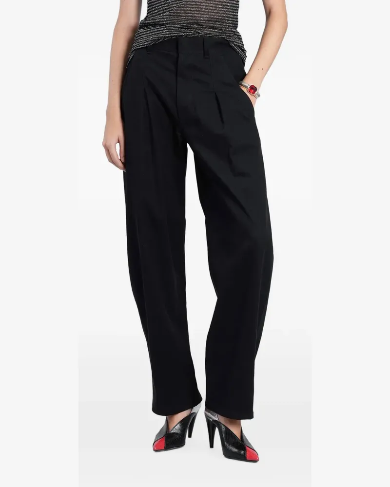 Isabel Marant Lenadia Hose mit Falten - Schwarz Schwarz