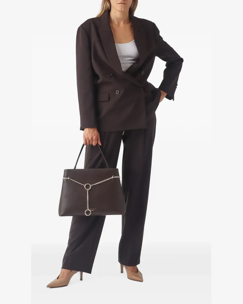 Twin-Set Handtasche mit Zierkette - Braun Braun