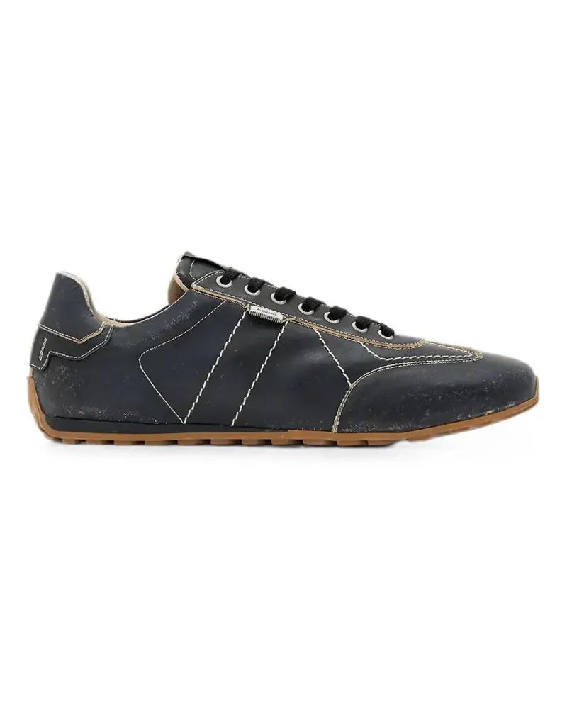 AllSaints Sneakers mit Kontrastnähten - Schwarz Schwarz