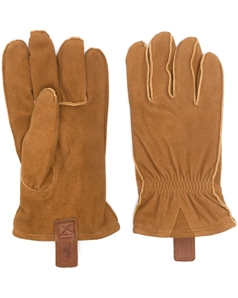 Ralph Lauren Handschuhe aus Wildleder Nude