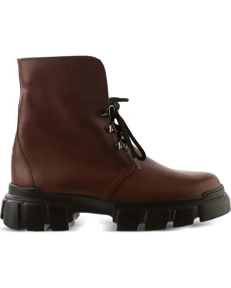 Högl Winter Schnürstiefel mit dicker Sohle - Braun Braun