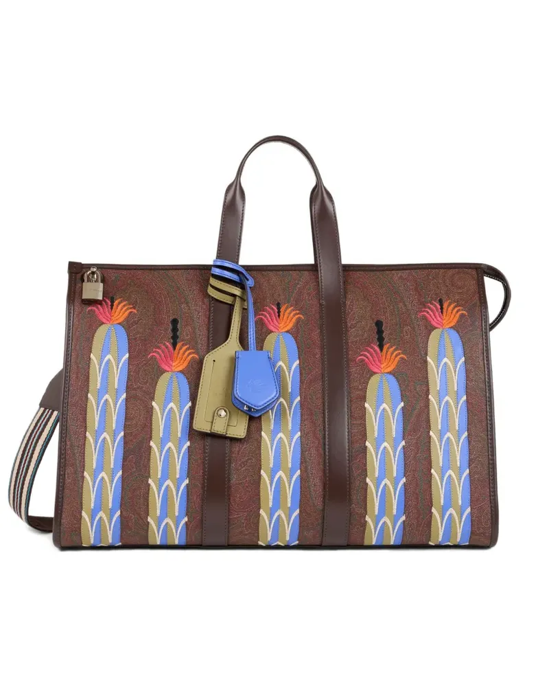Etro x Agostino Iacurci große Reisetasche - Braun Braun