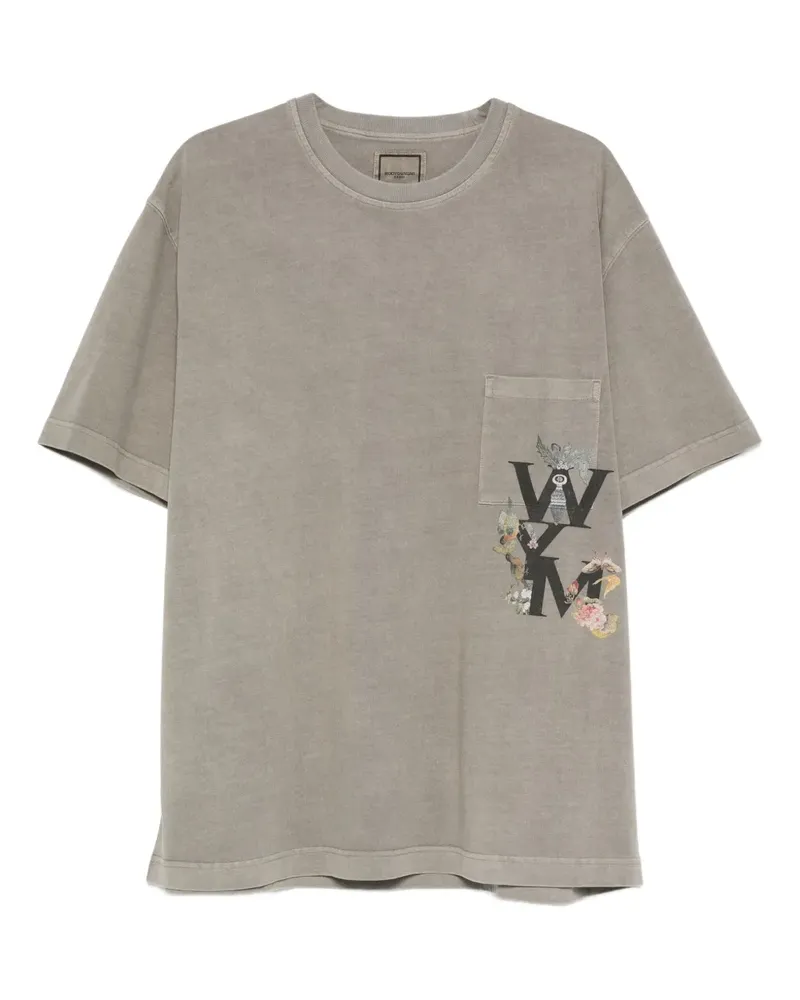 Wooyoungmi T-Shirt mit Brusttasche - Nude Nude