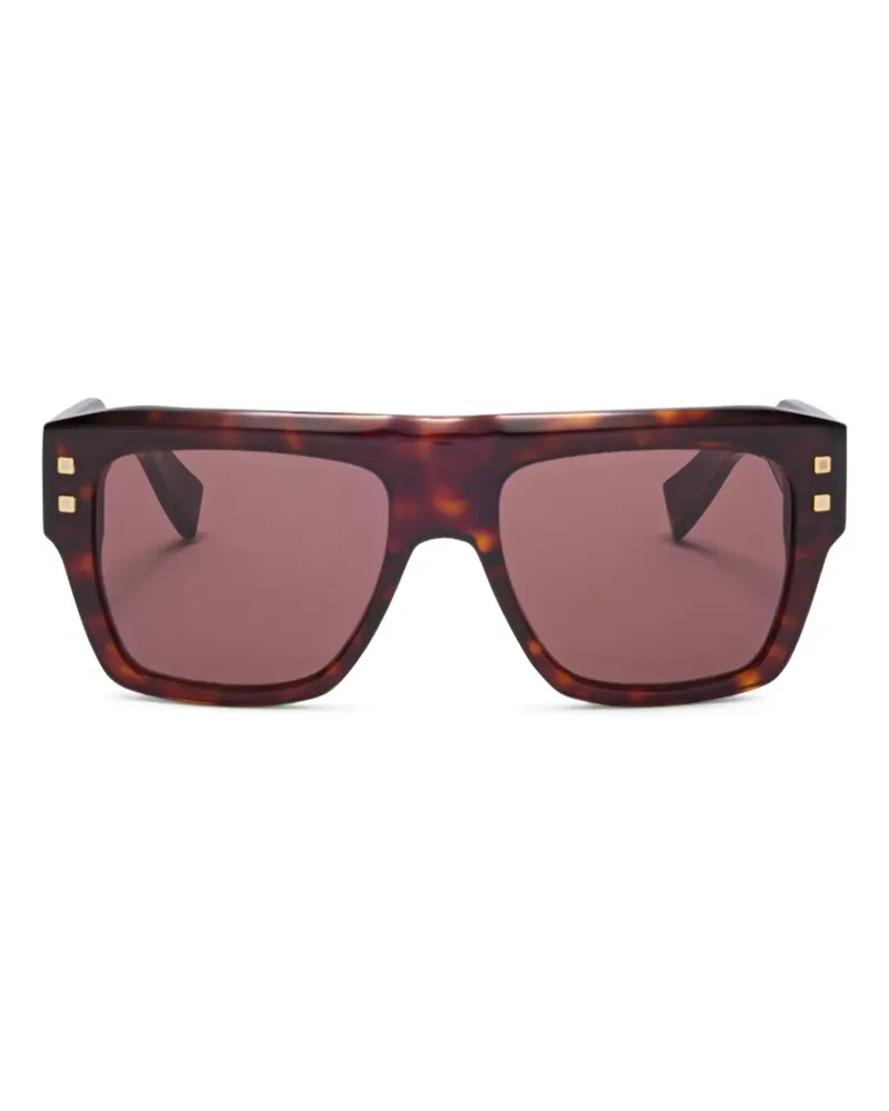 Balmain geometric sunglasses - Braun Braun