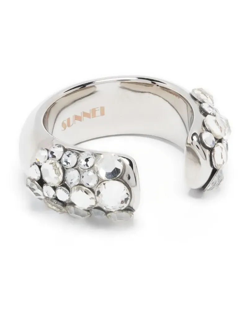 SUNNEI Ring mit Strass - Silber Silber