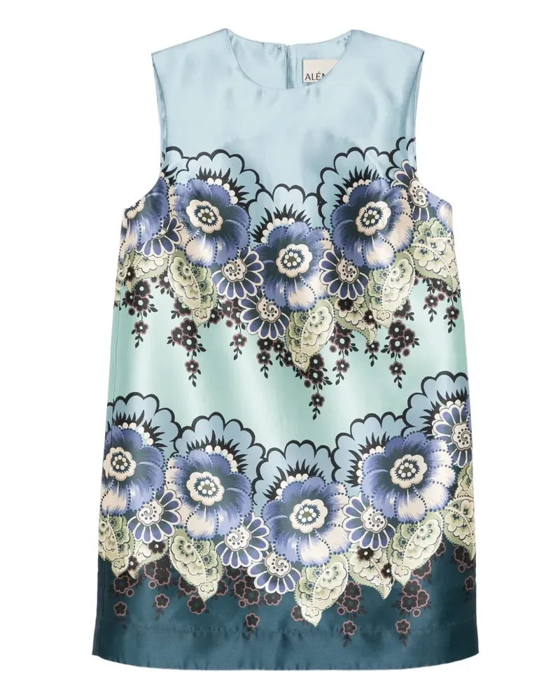 ALEMAIS Ärmelloses Kleid mit Blumen-Print - Blau Blau