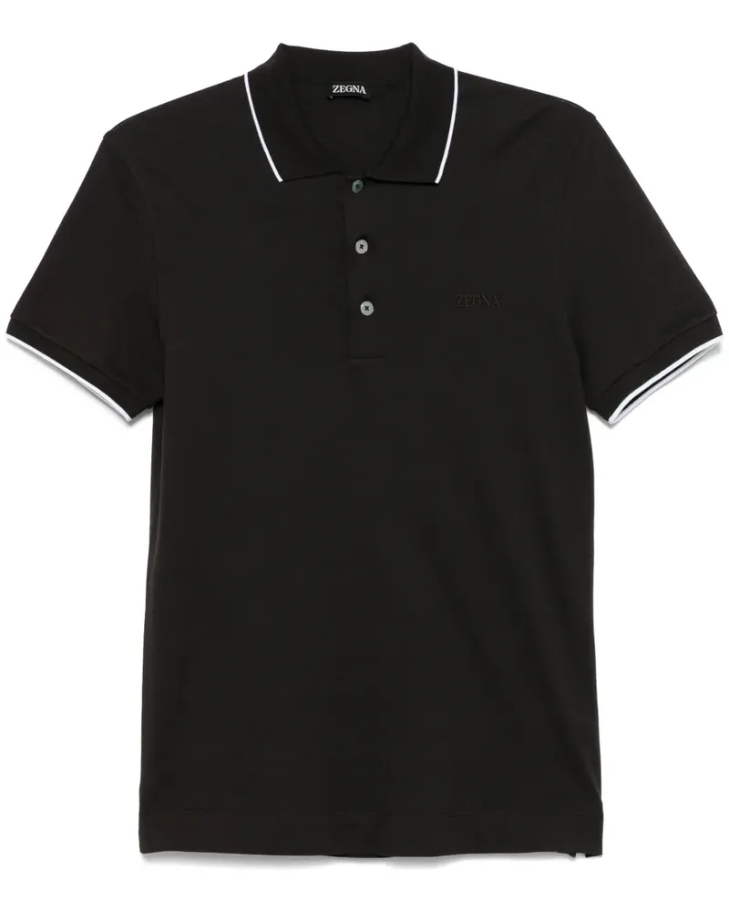 Ermenegildo Zegna Klassisches Poloshirt - Braun Braun
