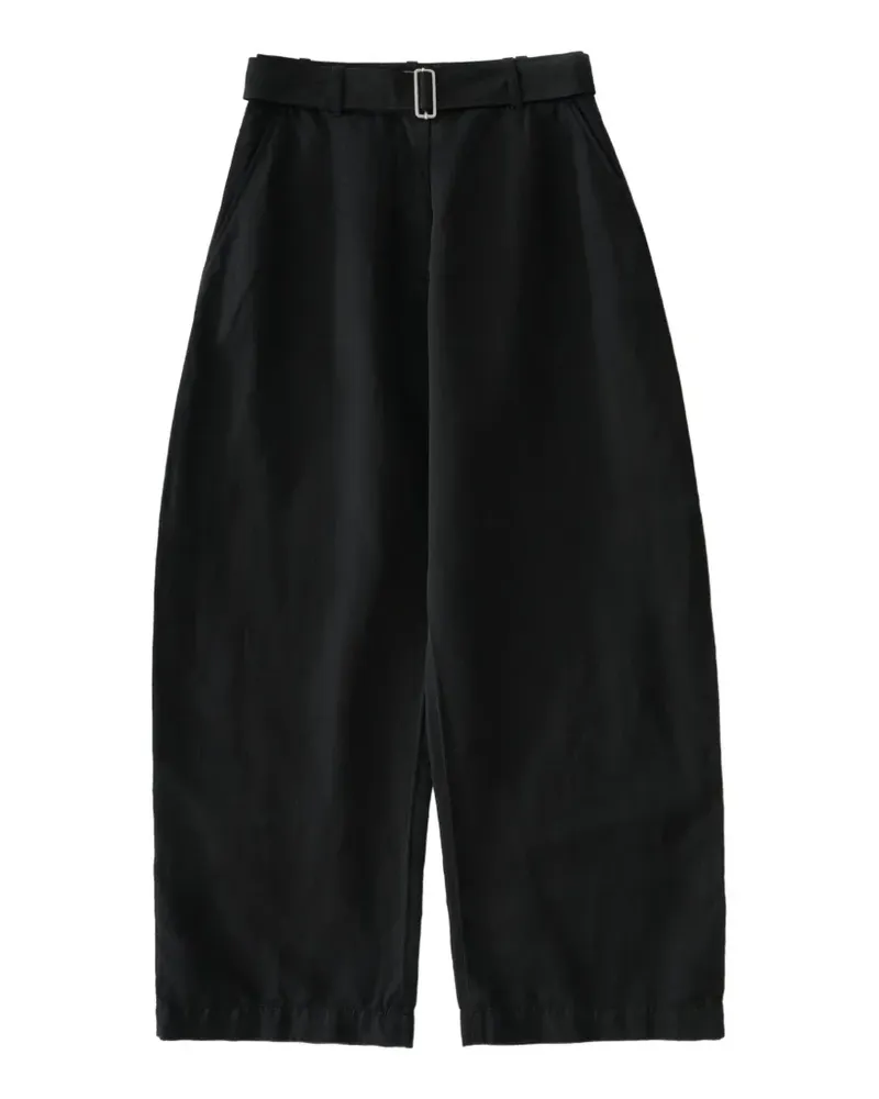 Studio Nicholson Chatto Hose mit Gürtel - Schwarz Schwarz