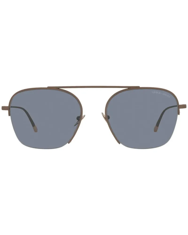 Giorgio Armani Eckige AR6124 Sonnenbrille - Metallic Metallic