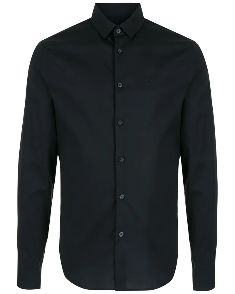 Armani Exchange Langärmeliges Hemd - Blau Blau