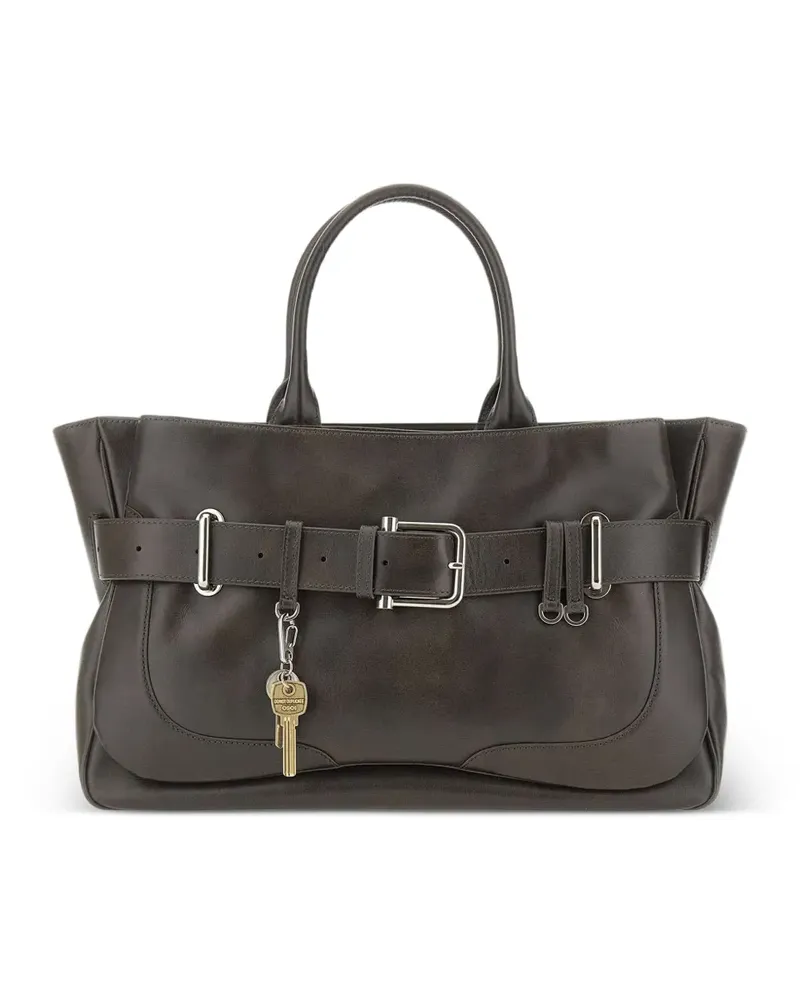 OSOI Brocle buckle charm leather tote bag - Braun Braun