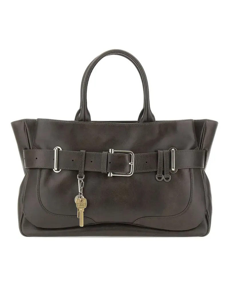 OSOI Brocle buckle charm leather tote bag - Braun Braun